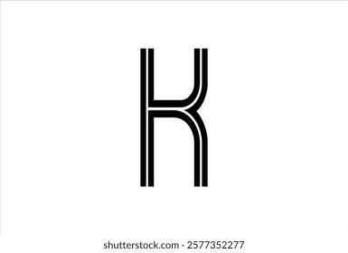 Elegant Letter K logo Vector Template Initial Letter K Logo Design. Creative And Modern K logo.