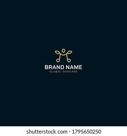 Elegant Letter M Logo Skin Care