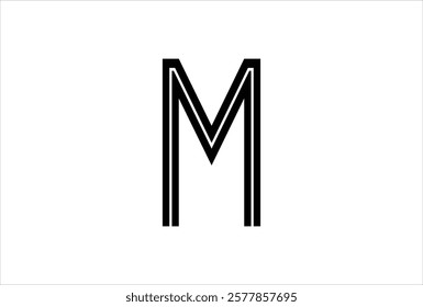 Elegant Letter M logo Vector Template Initial Letter M Logo Design. Creative And Modern M logo