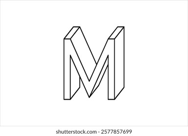 Elegant Letter M logo Vector Template Initial Letter M Logo Design. Creative And Modern M logo