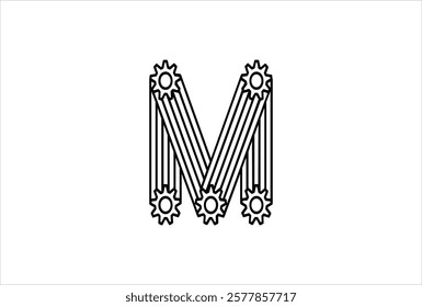 Elegant Letter M logo Vector Template Initial Letter M Logo Design. Creative And Modern M logo