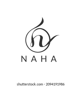 Elegant Letter N logo. Initial N Abstract Icon. N Lettering Logo. Modern, Elegant, Luxury