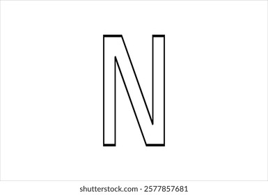 Elegant Letter N logo Vector Template Initial Letter N Logo Design. Creative And Modern N logo