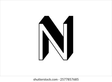 Elegant Letter N logo Vector Template Initial Letter N Logo Design. Creative And Modern N logo