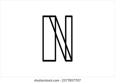 Elegant Letter N logo Vector Template Initial Letter N Logo Design. Creative And Modern N logo