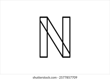 Elegant Letter N logo Vector Template Initial Letter N Logo Design. Creative And Modern N logo