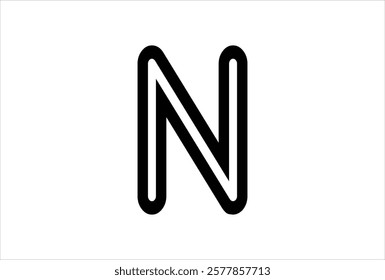 Elegant Letter N logo Vector Template Initial Letter N Logo Design. Creative And Modern N logo