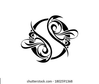 Elegant letter O. Graceful royal style. Calligraphic arts logo. Vintage drawn emblem for book design, brand name, stamp, Restaurant, Boutique, Hotel.  