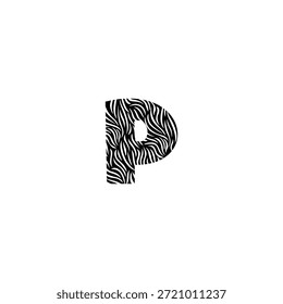 Elegante logo de la letra P integrado con una suave pluma. Vector minimalista para escritores, moda, almohadas o tecnología ligera