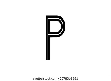 Elegant Letter P logo Vector Template Initial Letter P Logo Design. Creative And Modern P logo