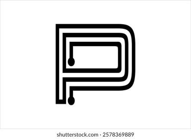 Elegant Letter P logo Vector Template Initial Letter P Logo Design. Creative And Modern P logo