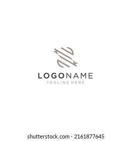elegant letter S and K logo concept vector