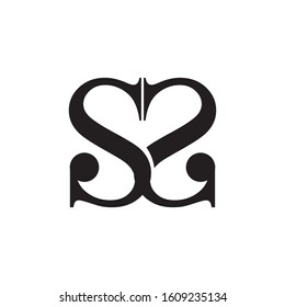 Elegant Letter Ss Logo Design Vector Stock Vector (Royalty Free