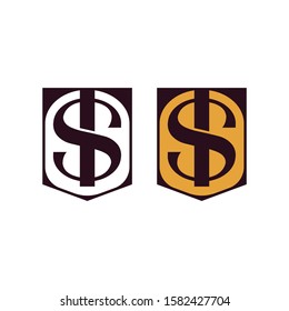 Elegant letter TS monogram, initial, luxury TS logo with shield shape, ST logo design .vector