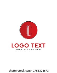 Elegant letter type C logo template, Vector logo for business and company identity 
