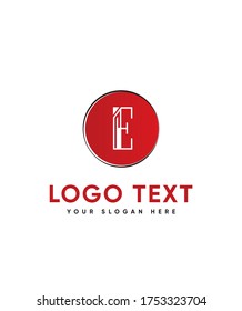 Elegante E-Logo-Vorlage, Vektorlogo für Geschäfts- und Firmenidentität 