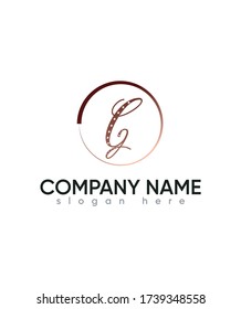 Plantilla de logotipo G tipo carta elegante, logotipo vector para identidad empresarial y de empresa 