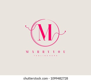 Elegant Letter Type M Logo Design