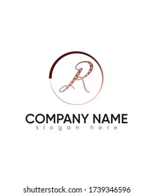 Elegant letter type R logo template, Vector logo for business and company identity 