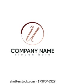 Eleganter Buchstabe Typ U Logo Vorlage, Vector Logo für Unternehmen und Firmenidentität 