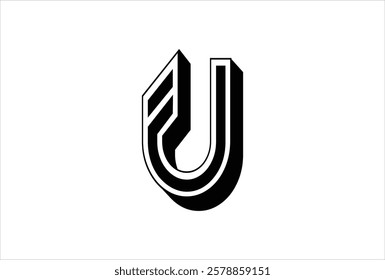 Elegant Letter U logo Vector Template Initial Letter U Logo Design. Creative And Modern U logo