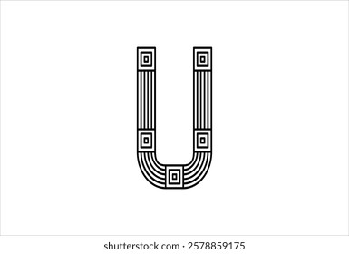 Elegant Letter U logo Vector Template Initial Letter U Logo Design. Creative And Modern U logo