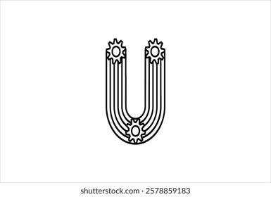 Elegant Letter U logo Vector Template Initial Letter U Logo Design. Creative And Modern U logo