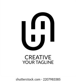 Elegant Letter U Monogram Logo Design, U logo, illustration like road shape. brand logo, company logo, business
