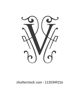 Elegant Letter V Logo Design Vector Stock Vector (Royalty Free ...