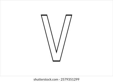 Elegant Letter V logo Vector Template Initial Letter V Logo Design. Creative And Modern V logo