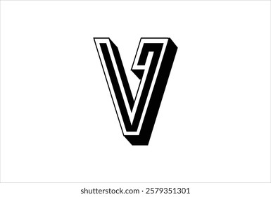 Elegant Letter V logo Vector Template Initial Letter V Logo Design. Creative And Modern V logo