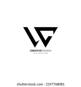 Elegant Letter W C Creative Monogram Logo