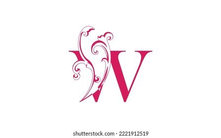 Elegant letter W. Graceful royal style. Calligraphic beautiful logo. Vintage drawn emblem for book design, brand name, business card, Restaurant, Boutique, Hotel. Vector illustration
