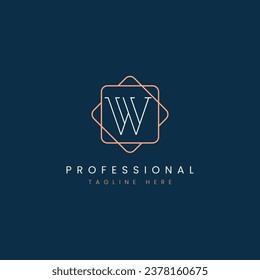 Elegant Letter W Logo Icon Vector Concept Inspirations