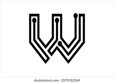 Elegant Letter W logo Vector Template Initial Letter W Logo Design. Creative And Modern W logo
