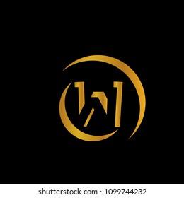 Elegant Letter W logotype icon sign symbol illustration with clean simple creative 3d modern design vector