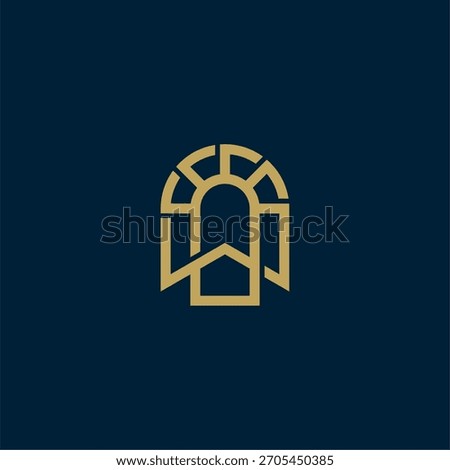 Elegant Letter W and window or Letter W window logo concept vector icon