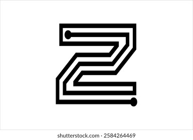 Elegant Letter Z logo Vector Template Initial Letter Z Logo Design. Creative And Modern Z logo