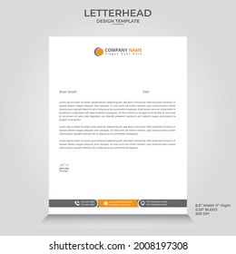 Elegant letterhead design template in vector with minimalist style