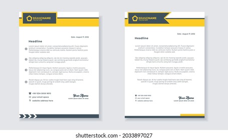 elegant letterhead template design for business Free Vector design