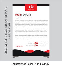 Elegant letterhead template design in minimalist style.Business style letter head templates for your project design, Vector illustration, modern flat style letterhead template design.