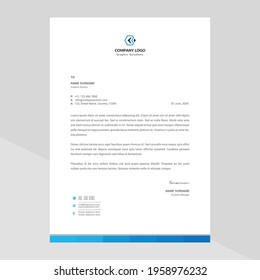 Elegant letterhead template design in minimalist style Free Vector