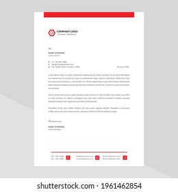 Elegant letterhead template design in minimalist style Free Vector