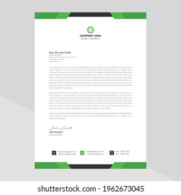 Elegant letterhead template design in minimalist style Free Vector