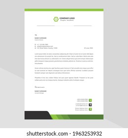 Elegant letterhead template design in minimalist style Free Vector