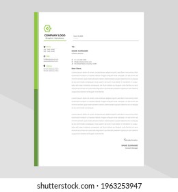 Elegant letterhead template design in minimalist style Free Vector