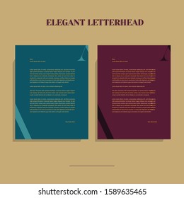 Elegant letterhead vector with illustrator eps.10