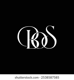 Elegant lettering BOS suitable for beauty fashion business logo