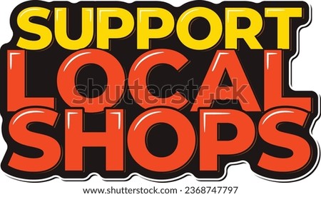 Elegant lettering design promoting support for local businesses on Small Business Saturday.