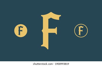 Elegant Lettermark F logo, F Logotype, F Logo